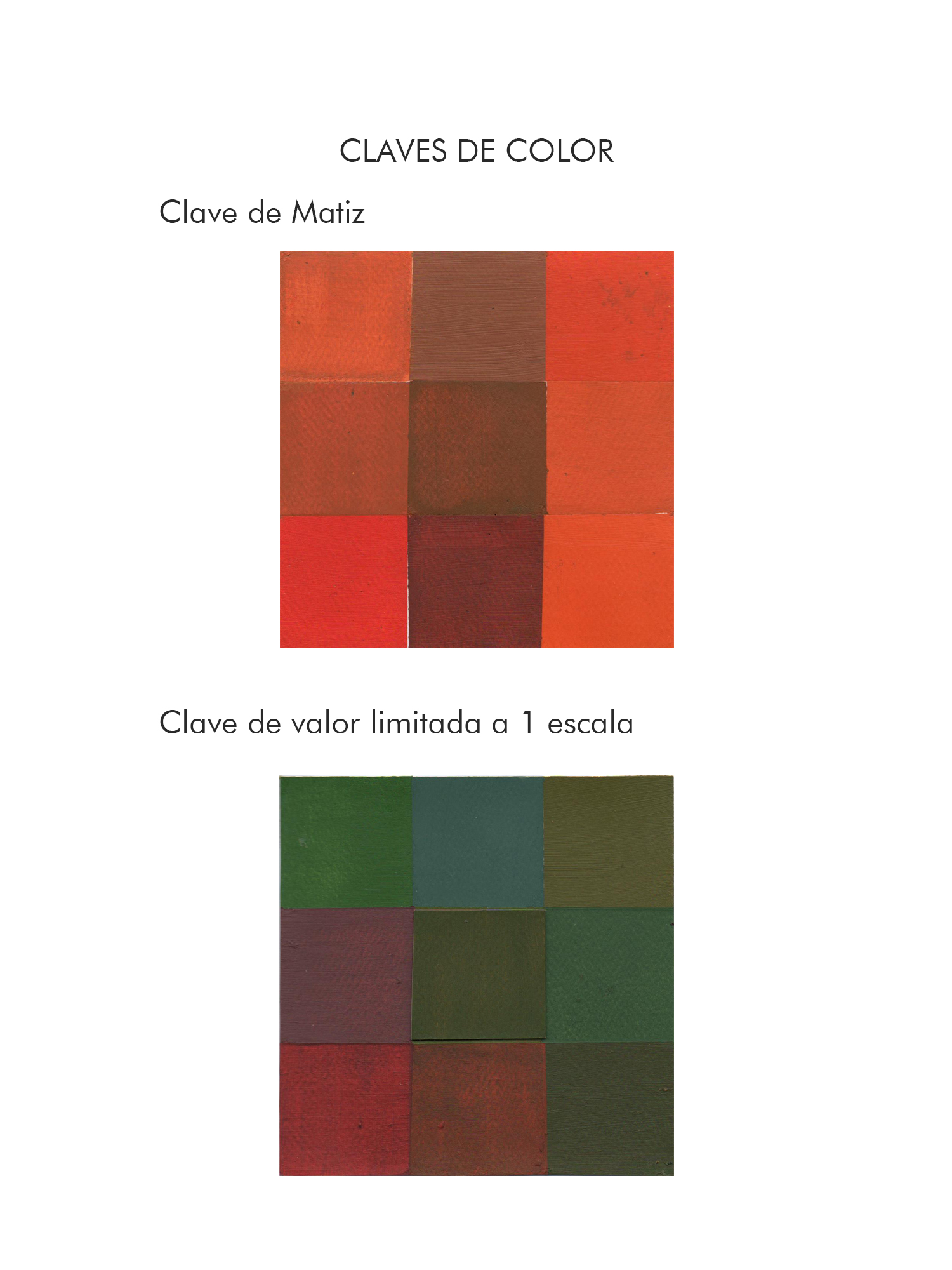 Andrea Santillán, Claves de color